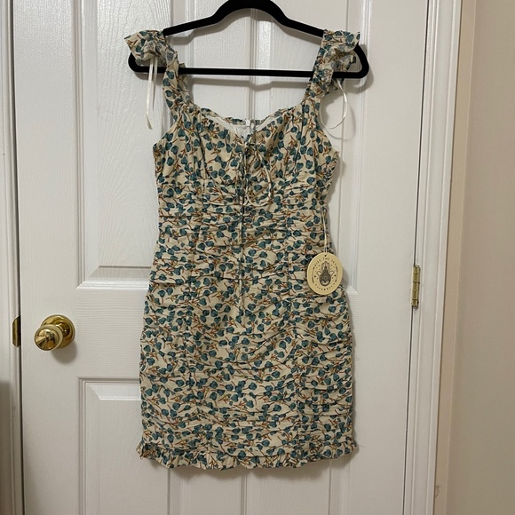 Kiss the Sky Emma Lace Up Mini Dress - Picture 2 of 3